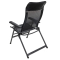 Multi-position extra large heavy duty folding chair camping lounger fold up portable camping chair